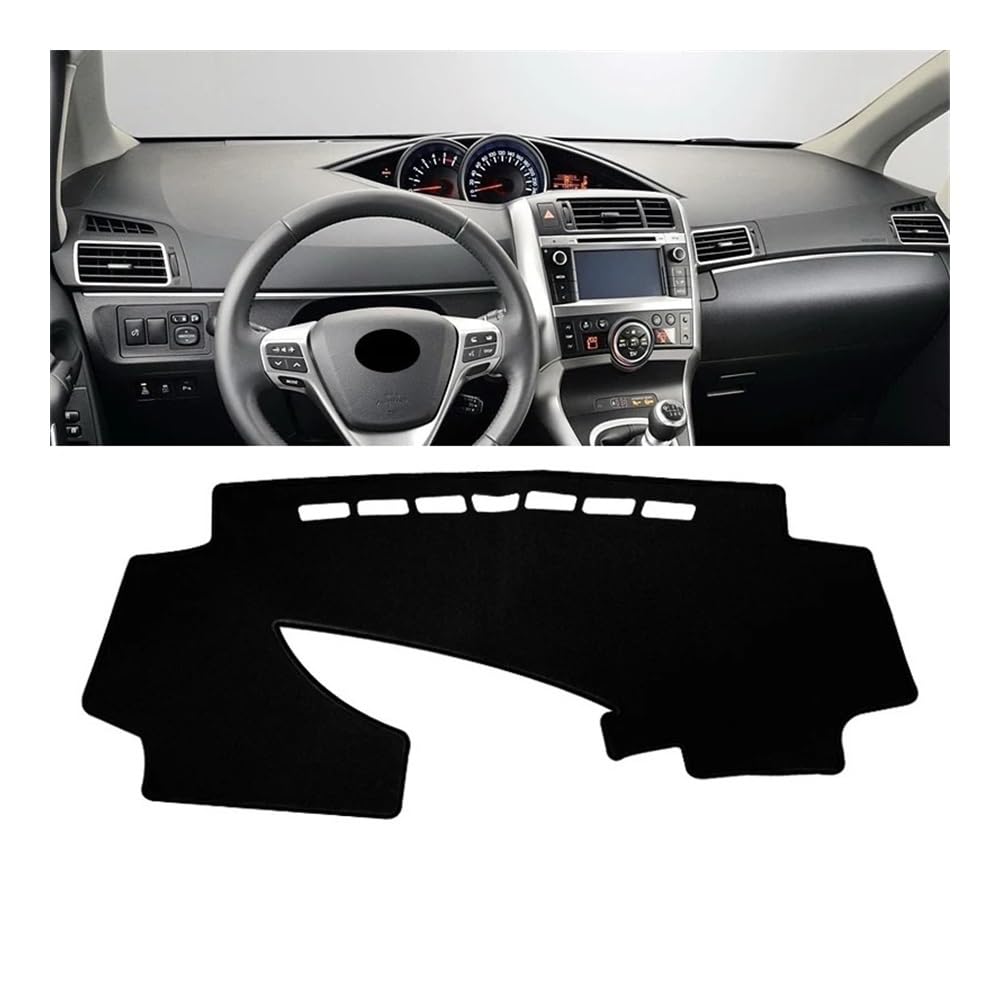 Armaturenbrett-Pad Auto Dashboard Abdeckung Dash Matte Sonnenschutz Pad Für Toy&ota Für Verso AR20 2009 2010 2011 2012 2013 2014 2015 2016 2017 2018(A Black side) von QGBUSQ