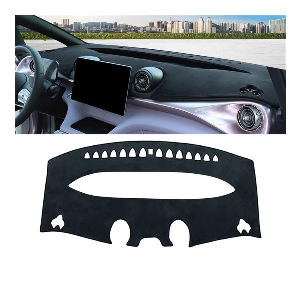 Armaturenbrett-Pad Auto Dashboard Abdeckung Dash Matte Sonnenschutz Vermeiden Licht Nicht-slip Pad Für BYD Für Dolphin 2021 2022 2023 2024(LHD Black) von QGBUSQ