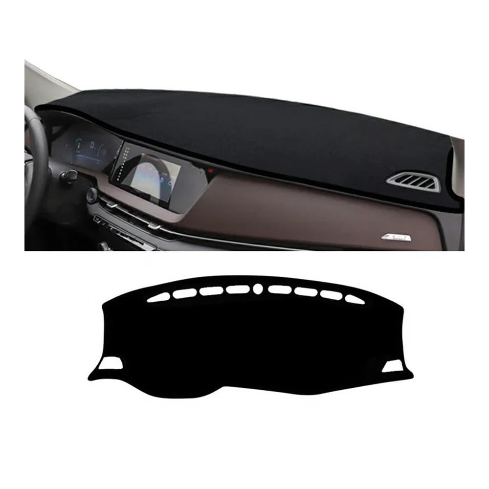 Armaturenbrett-Pad Auto Dashboard Abdeckung Dash Matte Sonnenschutz Vermeiden Licht Nicht-slip Pad Innen Für Changan Für CS15 2019 2020 2021 2022 2023(A Black Side) von QGBUSQ