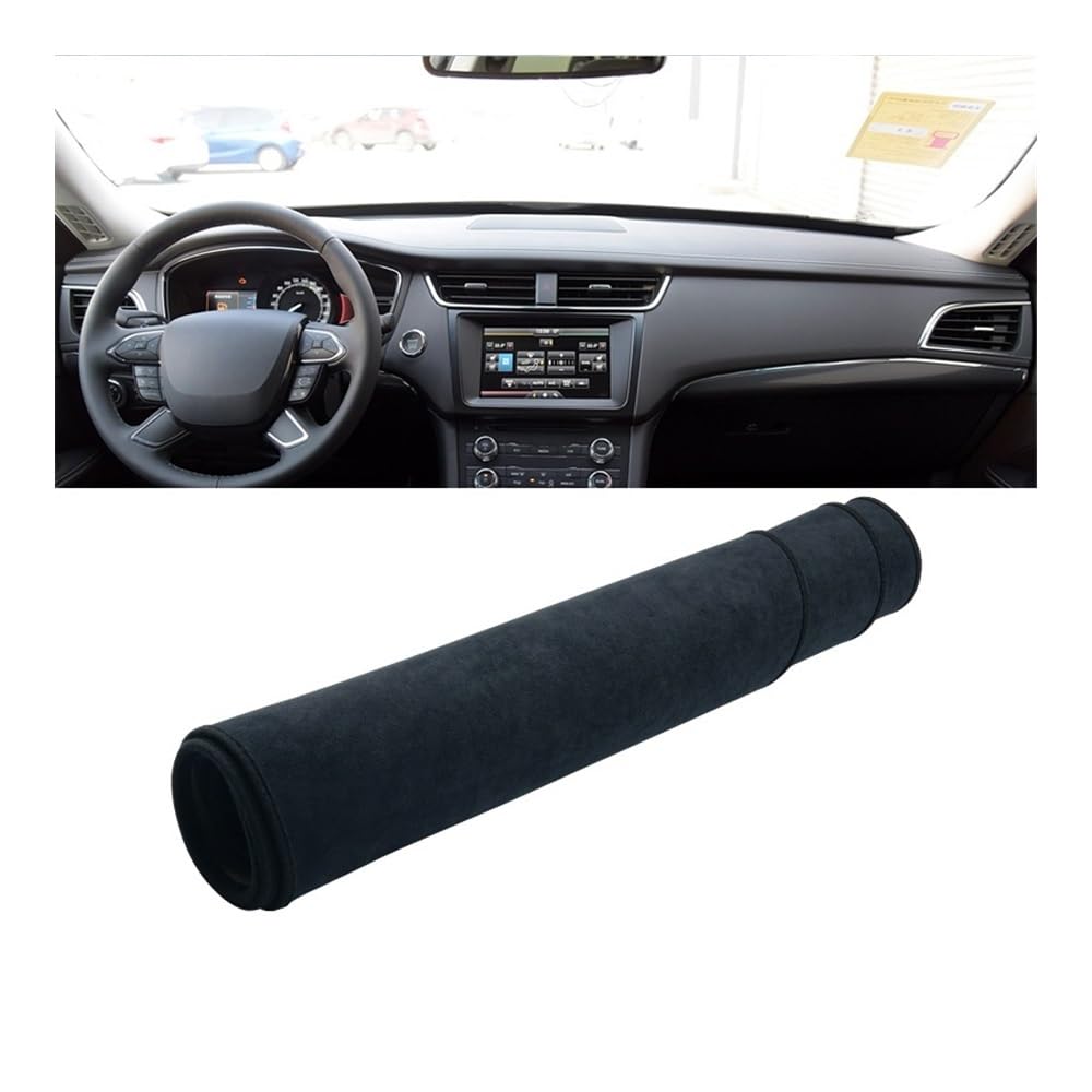 Armaturenbrett-Pad Auto Dashboard Abdeckung Dash Matte Sonnenschutz Vermeiden Licht Nicht-slip Pad Innen Für For&d Für Taurus 2015 2016 2017 2018 2019(Black) von QGBUSQ