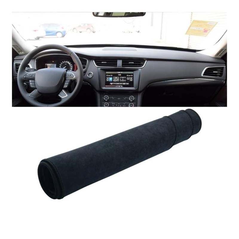Armaturenbrett-Pad Auto Dashboard Abdeckung Dash Matte Sonnenschutz Vermeiden Licht Nicht-slip Pad Innen Für For&d Für Taurus 2015 2016 2017 2018 2019(Black) von QGBUSQ