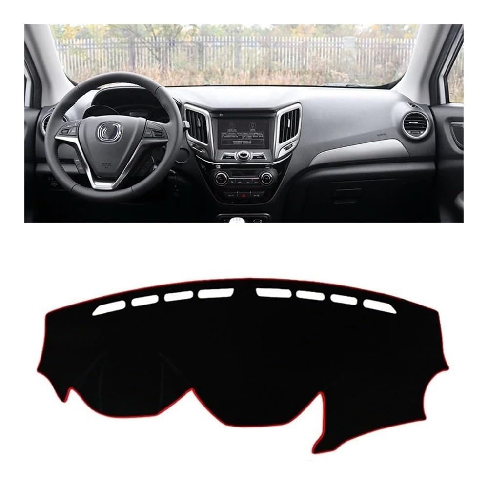 Armaturenbrett-Pad Auto Dashboard Abdeckung Matte Dash Board Sonnenschutz Teppich Schutz Für Changan Für CS15 2016 2017 2018 2019 2020 2021 2022 2023(A 2016-2018 Red) von QGBUSQ