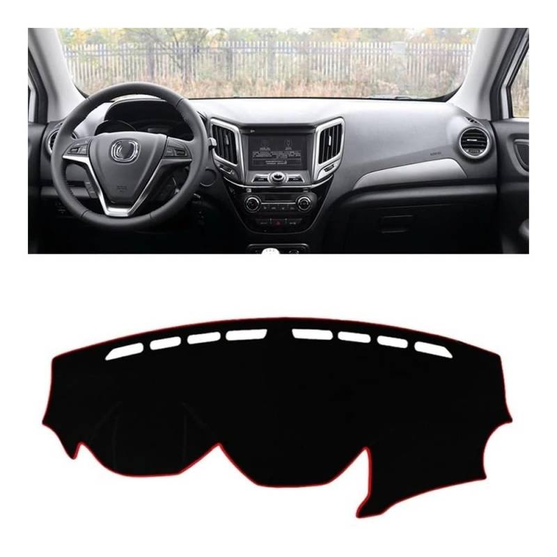 Armaturenbrett-Pad Auto Dashboard Abdeckung Matte Dash Board Sonnenschutz Teppich Schutz Für Changan Für CS15 2016 2017 2018 2019 2020 2021 2022 2023(A 2016-2018 Red) von QGBUSQ