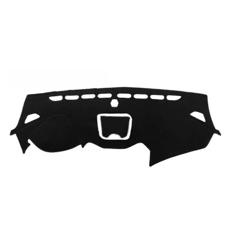 Armaturenbrett-Pad Auto Dashboard Abdeckung Matte Pad Dash Sonnenschutz Teppich Für Hyun&dai Für Santa Fe IX45 DM 2013 2014 2015 2016 2017 2018(LHD,Black(Black Edge)) von QGBUSQ