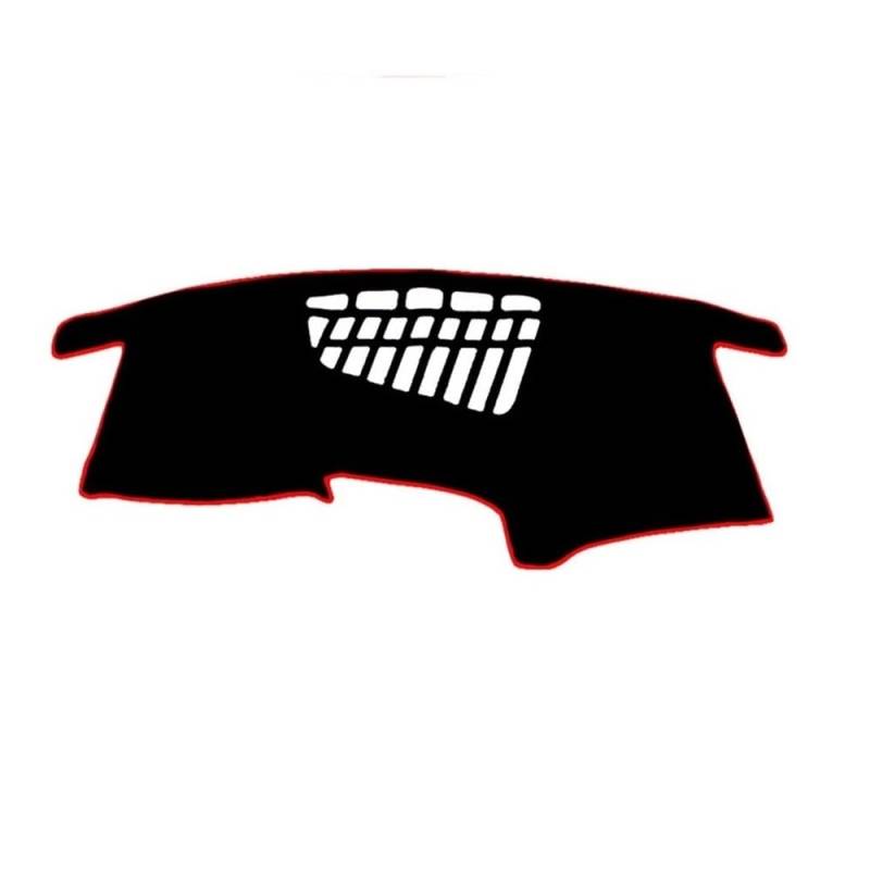 Armaturenbrett-Pad Auto Dashboard Abdeckung Matte Pad Dashmat Sonnenschutzdach Teppich Für Q5 2009 2010 2011 2012 2013 2014 2015 2016(RHD,Black(Red Edge)) von QGBUSQ
