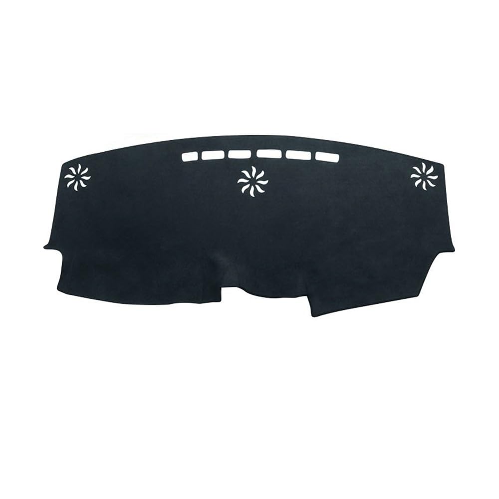 Armaturenbrett-Pad Auto Dashboard Abdeckung Sonnenschutz Matten Fall Instrument Panel Pads Non-Slip Teppiche Für Toy&ota Für Sienna XL40 2021 2022 2023(Without HUD Black) von QGBUSQ