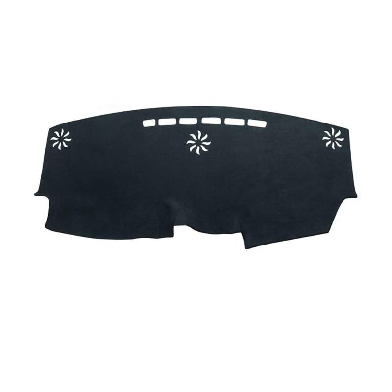 Armaturenbrett-Pad Auto Dashboard Abdeckung Sonnenschutz Matten Fall Instrument Panel Pads Non-Slip Teppiche Für Toy&ota Für Sienna XL40 2021 2022 2023(Without HUD Black) von QGBUSQ