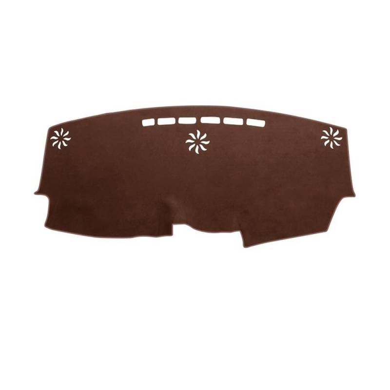 Armaturenbrett-Pad Auto Dashboard Abdeckung Sonnenschutz Matten Fall Instrument Panel Pads Non-Slip Teppiche Für Toy&ota Für Sienna XL40 2021 2022 2023(Without HUD Brown) von QGBUSQ