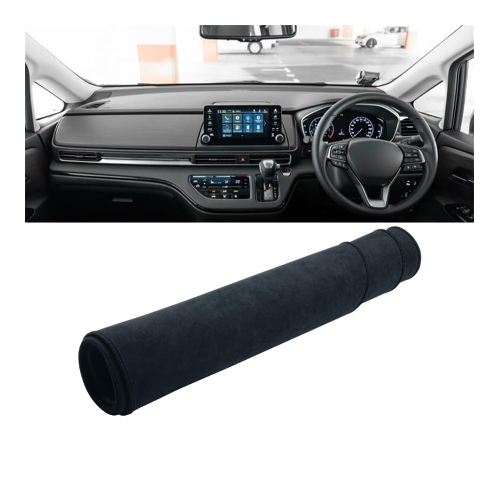 Armaturenbrett-Pad Auto Dashboard Abdeckung Sonnenschutz Vermeiden Licht Matte Non-Slip Pad Protector DashMat Für Hon┐da Für Odyssey RC4 2021 2022 2023(B RHD Black) von QGBUSQ