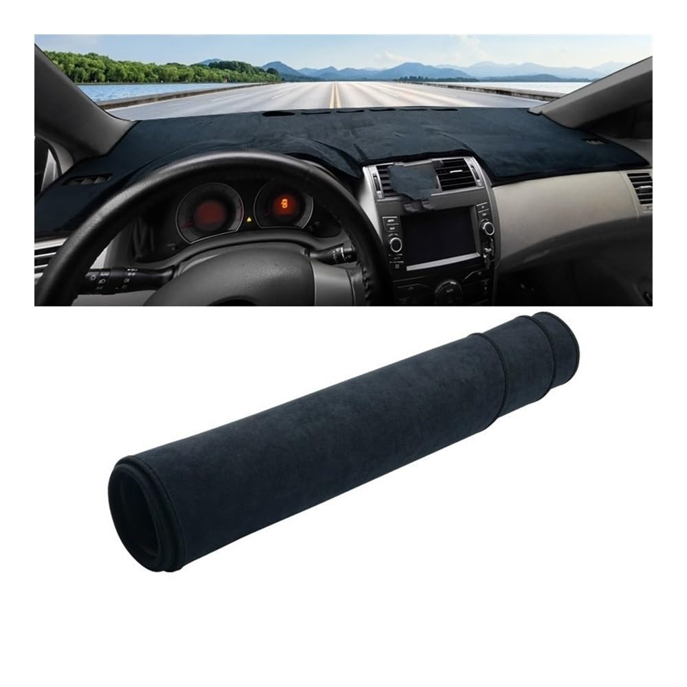 Armaturenbrett-Pad Auto Dashboard Abdeckung Sonnenschutz Vermeiden Licht Matten Pad Für Toy&ota Für Coro┐lla Axio Fielder E140 E150 2006-2010 2011 2012 2013(B LHD Black) von QGBUSQ