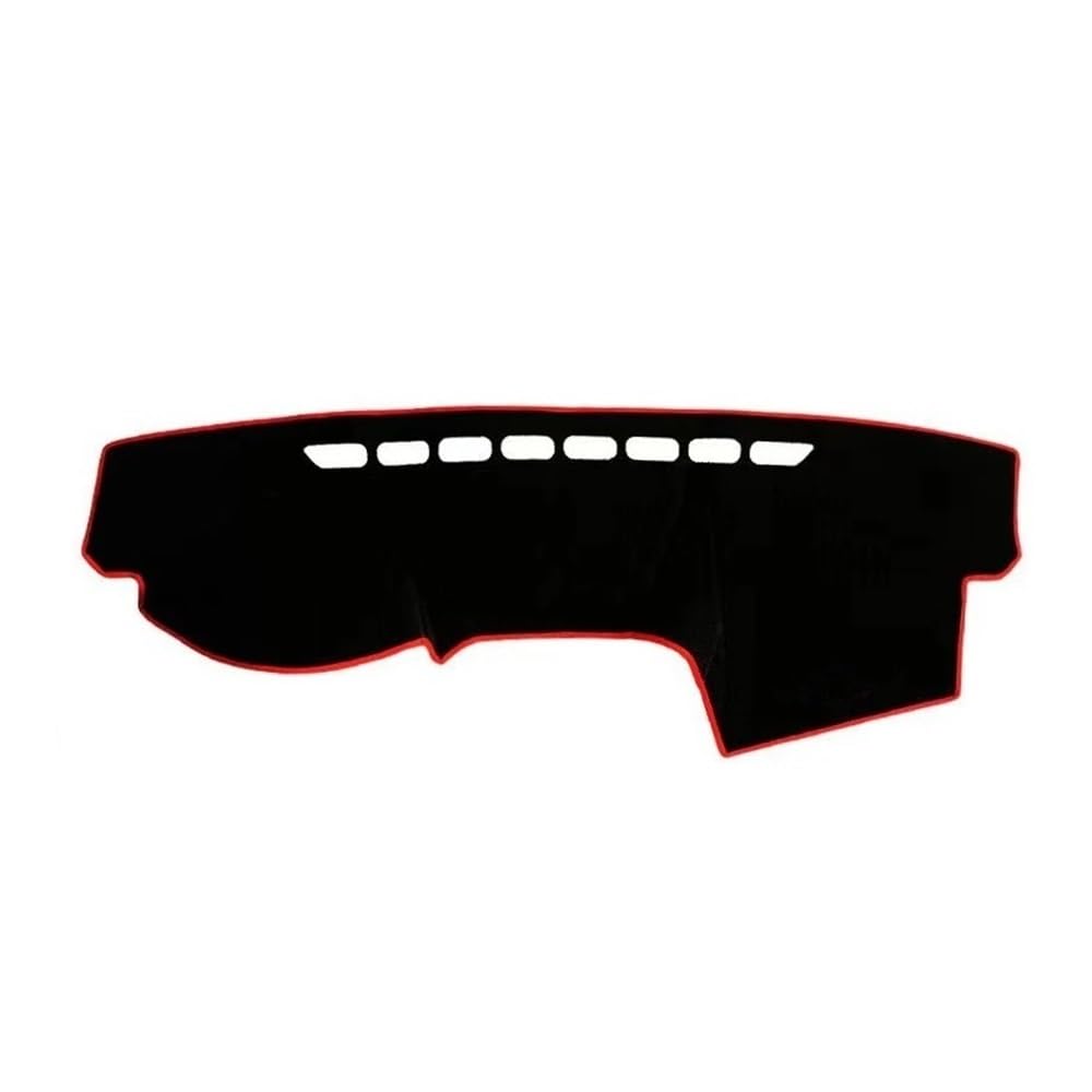 Armaturenbrett-Pad Auto Dashboard Abdeckung Sonnenschutzdach Matte Pad Dash Schützen Teppich Für Chery Für Tiggo 2005 2006 2007 2008 2009 2010(Left Hand Drive,Red Edge) von QGBUSQ