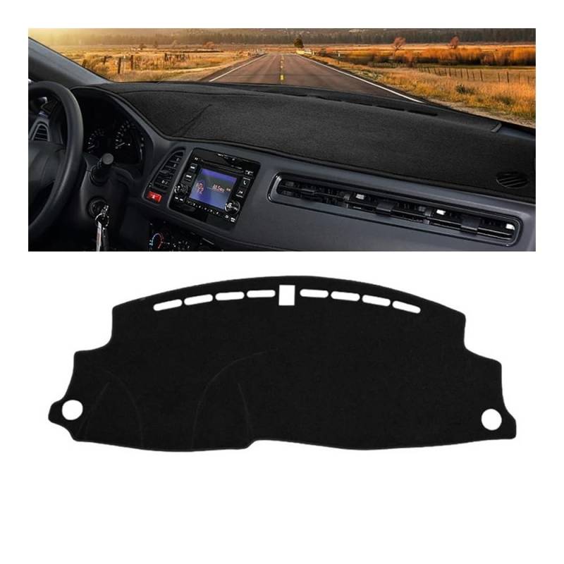 Armaturenbrett-Pad Auto Dashboard Abdeckung Vermeiden Licht Pad Instrument Panel Matte Fall Teppiche Für Hon┐da Für HR-V Für HRV 2014 2015 2016 2017 2018 2019 2020(A Black Side LHD) von QGBUSQ