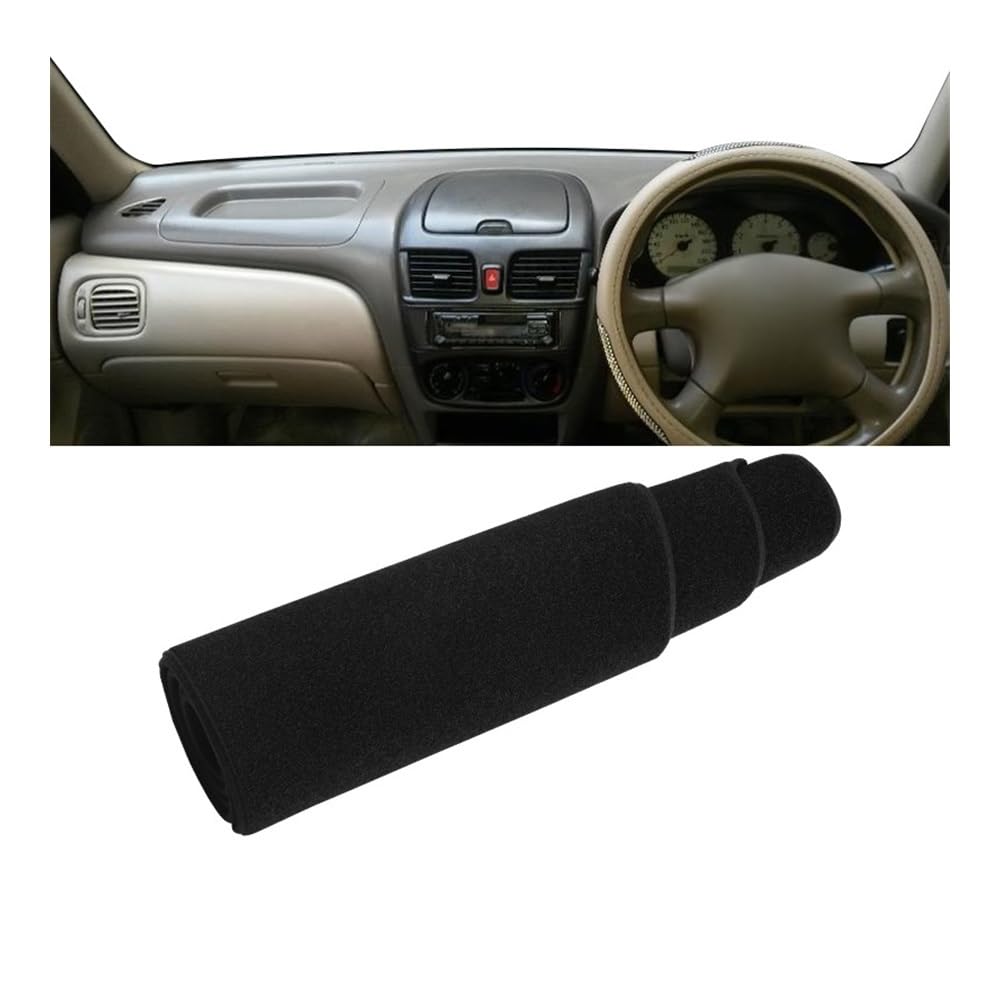 Armaturenbrett-Pad Auto Dashboard Abdeckung Vermeiden Licht Pads Sonnenschutz Matte Innen Für N&issan Für Sentra B15 2000 2001 2002 2003 2004 2005 2006(RHD Black Side) von QGBUSQ