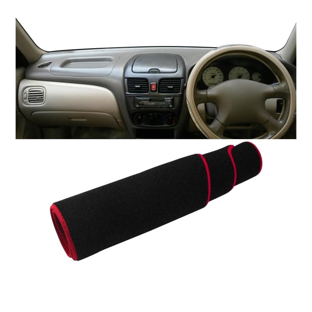 Armaturenbrett-Pad Auto Dashboard Abdeckung Vermeiden Licht Pads Sonnenschutz Matte Innen Für N&issan Für Sentra B15 2000 2001 2002 2003 2004 2005 2006(RHD Red Side) von QGBUSQ