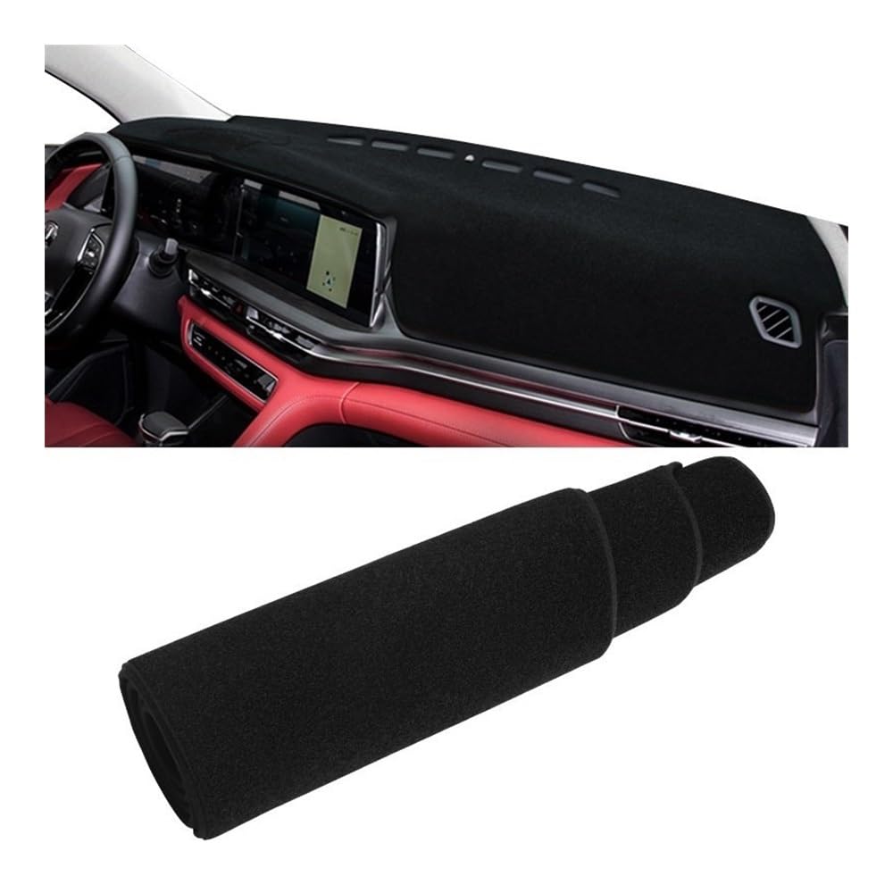 Armaturenbrett-Pad Auto Dashboard Abdeckung Vermeiden Licht Pads Sonnenschutz Matten Fall Innen Für Changan Für CS75 Plus 2020 2021 2022(A Black Side) von QGBUSQ