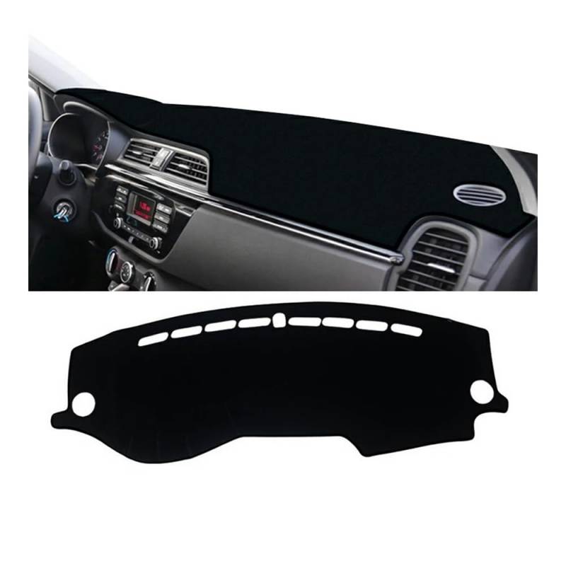 Armaturenbrett-Pad Auto Dashboard Abdeckung Vermeiden Licht Pads Sonnenschutz Matten Fall Teppiche Für Kia Für Rio 4 X-Linie K2 KX Kreuz 2017 2018 2019 2020(A Black Side) von QGBUSQ