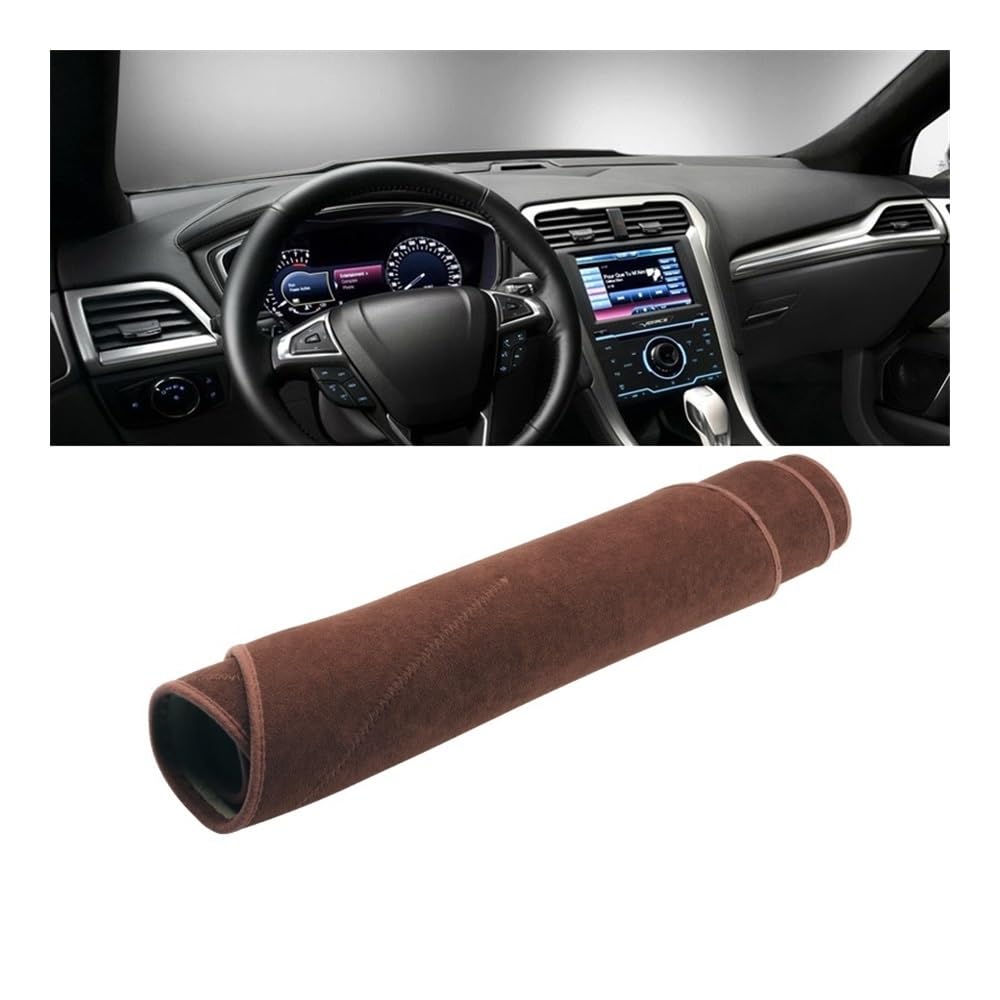 Armaturenbrett-Pad Auto Dashboard Abdeckung Vermeiden Licht Pads Sonnenschutz Matten Für For&d Für Mondeo 5 MK5 Fusion 2013 2014 2015 2016 2017 2018 2019(B Brown) von QGBUSQ
