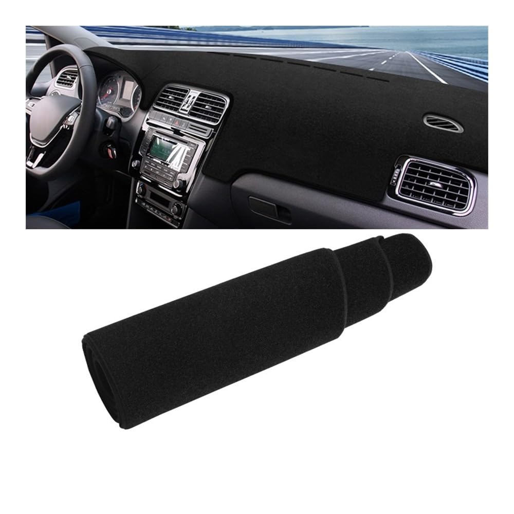 Armaturenbrett-Pad Auto Dashboard Abdeckung Vermeiden Licht Pads Sonnenschutz Matten Für V&W Für Polo 6R 6C 2009 2010 2011 2012 2013 2014 2015 2016(A Black Side) von QGBUSQ