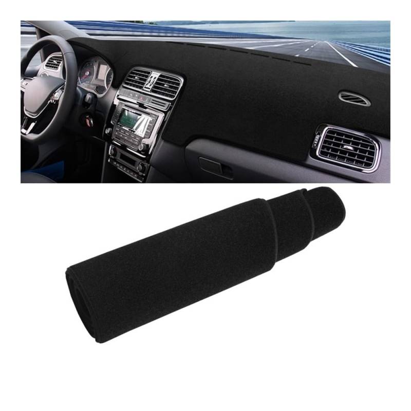 Armaturenbrett-Pad Auto Dashboard Abdeckung Vermeiden Licht Pads Sonnenschutz Matten Für V&W Für Polo 6R 6C 2009 2010 2011 2012 2013 2014 2015 2016(A Black Side) von QGBUSQ