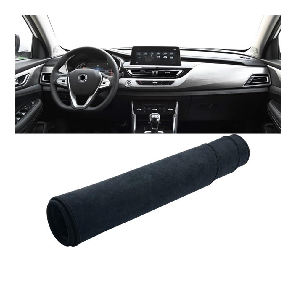 Armaturenbrett-Pad Auto Dashboard Abdeckung Vermeiden Licht Pads Sonnenschutz Matten Instrument Panel Für Changan Für CS75 2018 2019 2020 2021 2022 2023(B Black) von QGBUSQ