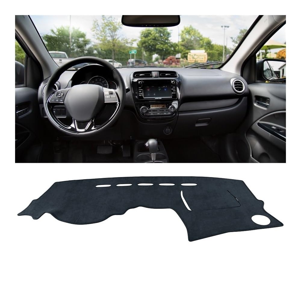 Armaturenbrett-Pad Auto Dashboard Matte Vermeiden Licht Sonnenschutz Abdeckung Für Mitsub&ishi Für Mirage G4 2012-2018 2019 2020 2021 2022 2023 2024(LHD Black) von QGBUSQ