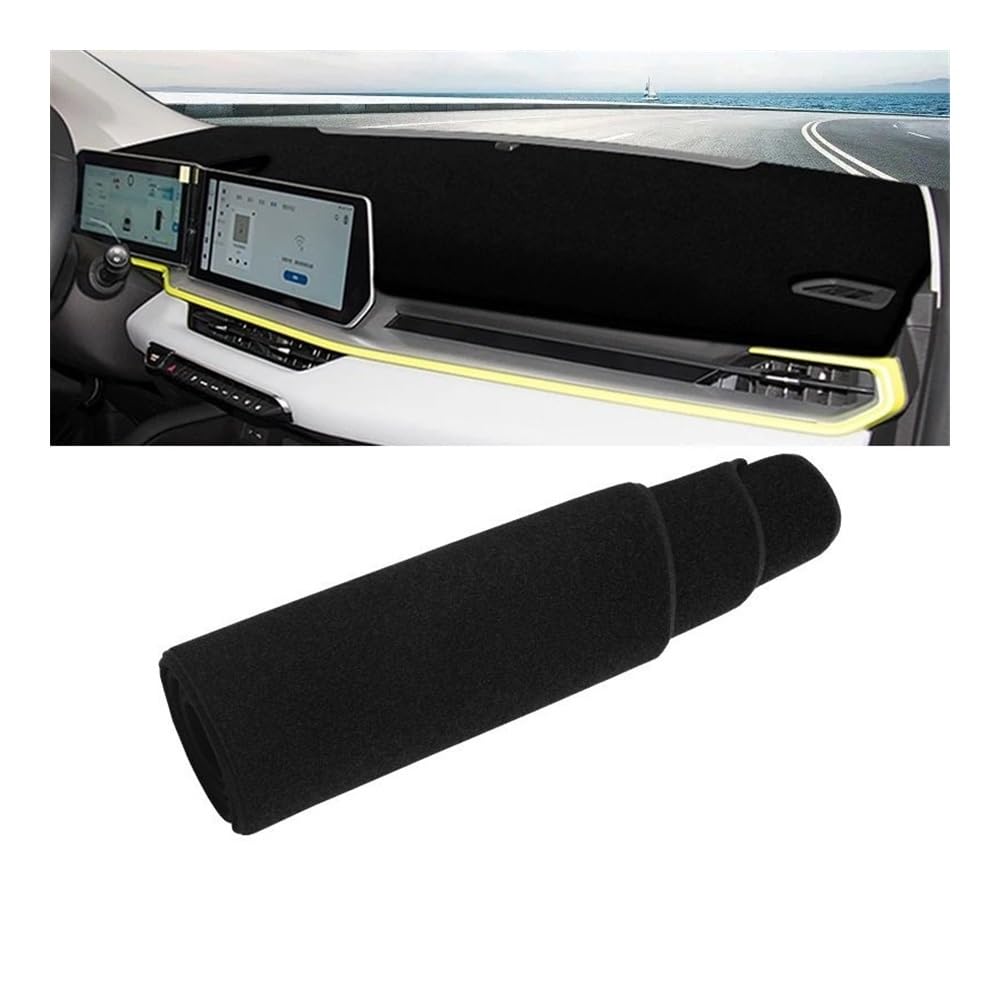 Armaturenbrett-Pad Auto Dashboard Matte Vermeiden Licht Sonnenschutz Abdeckung Teppiche Innen Schutz Für Geely Für Coolray 2022 2023 2024(A Black Side) von QGBUSQ
