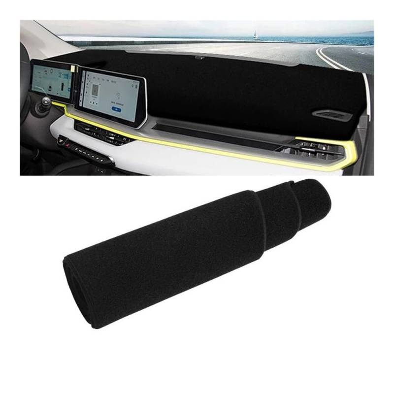 Armaturenbrett-Pad Auto Dashboard Matte Vermeiden Licht Sonnenschutz Abdeckung Teppiche Innen Schutz Für Geely Für Coolray 2022 2023 2024(A Black Side) von QGBUSQ