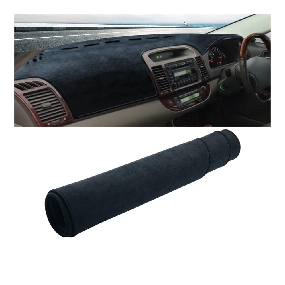 Armaturenbrett-Pad Auto Dashboard Vermeiden Licht Abdeckung Matte Sonnenschutz Teppiche Fall Für Toy&ota Für Camry 30 XV30 2002 2003 2004 2005 2006(B Black RHD) von QGBUSQ