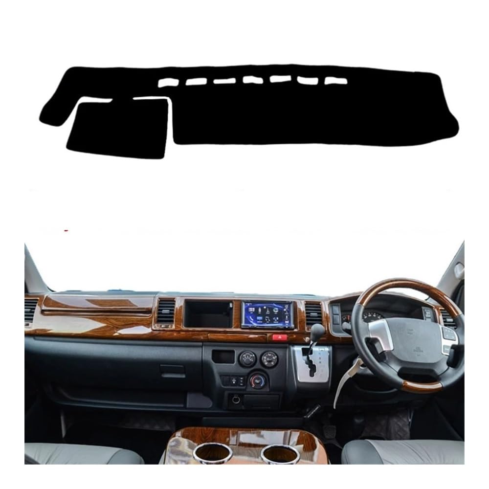 Armaturenbrett-Pad Auto Dashmat Dashboard Abdeckung Dash Matte Pad Sonnenschutz Teppich Für Toy&ota Für HiAce Pendler Regius Ace Maz&da Bongo 2004-2018(Right Hand Drive) von QGBUSQ