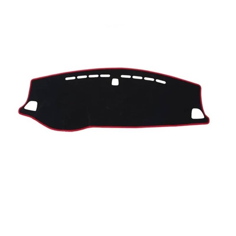 Armaturenbrett-Pad Auto Dashmat Dashboard Abdeckung Matte Pad TL Dash Board Sonnenschirm Schützen Teppich Auto Für Hyun&dai Für Tucson 2019 2020(Left Hand Drive,Red Edge) von QGBUSQ