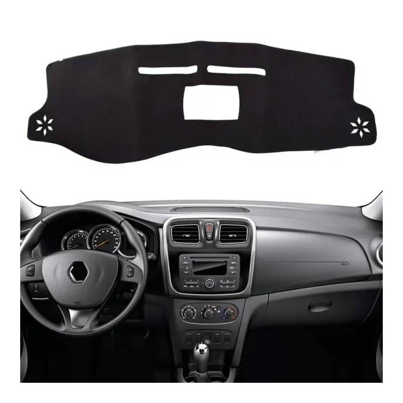 Armaturenbrett-Pad Auto Innere Dashboard Abdeckung Dashmat Pad Teppich Dash Matte Kissen Für Dacia Renault Für Logan 2 2012 2013 2014 2015 2016 2017 2018 2019 von QGBUSQ