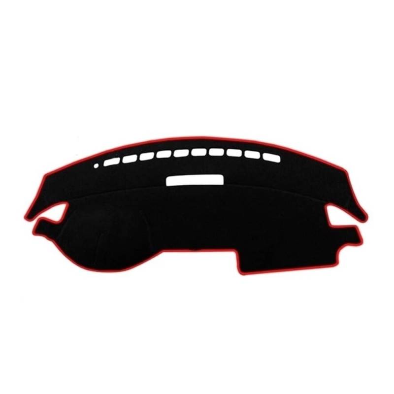 Armaturenbrett-Pad Auto-Styling Für Suzu&ki Für Swift Für Sport 2005 2006 2007 2008 2009 2010 Armaturenbrettabdeckung Matte Dashmat Sonnenschirm Teppich(LHD,Black(Red Edge)) von QGBUSQ
