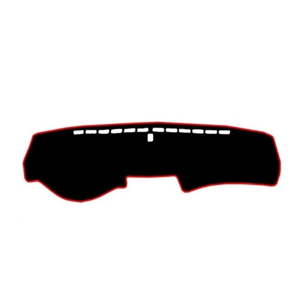 Armaturenbrett-Pad Dashboard Cover Schützende Pad Matte Dashmat Sonnenblende Teppich Styling Auto Für Hon┐da Für Accord Inspire 2008 2009 2010 2011 2012(Left Hand Drive,Red Edge) von QGBUSQ