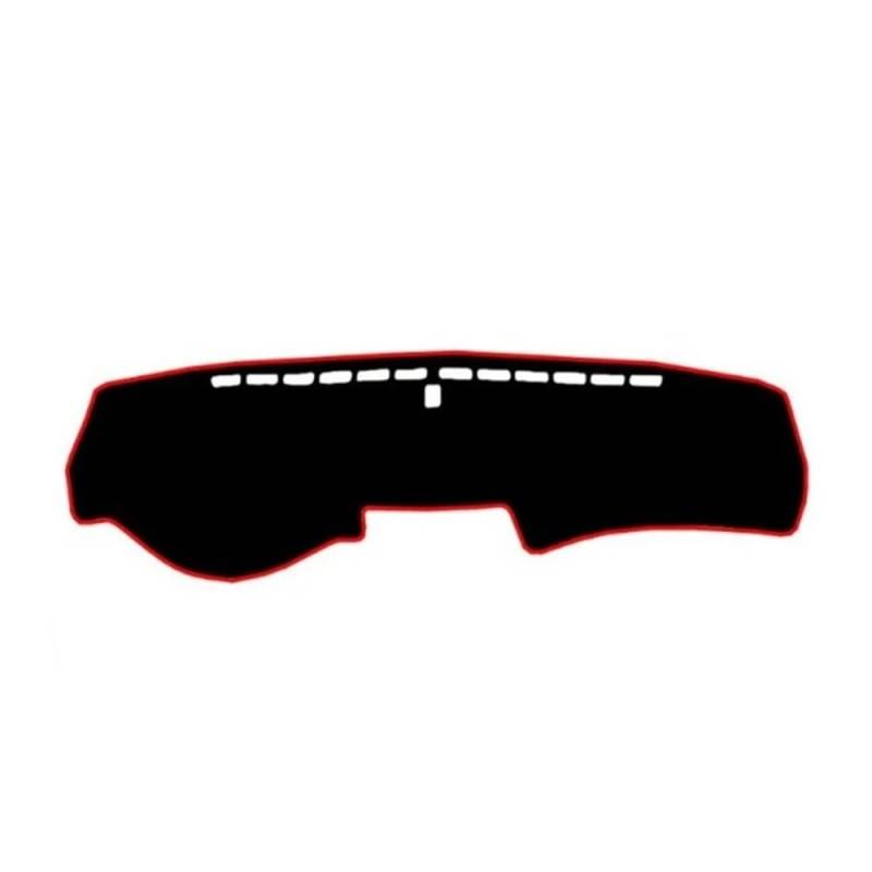 Armaturenbrett-Pad Dashboard Cover Schützende Pad Matte Dashmat Sonnenblende Teppich Styling Auto Für Hon┐da Für Accord Inspire 2008 2009 2010 2011 2012(Left Hand Drive,Red Edge) von QGBUSQ