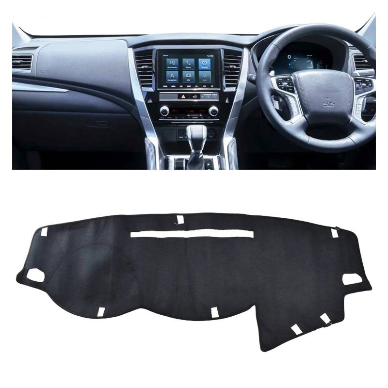 Armaturenbrett-Pad Dashmat Armaturenbrett-Abdeckung Dash-Abdeckung Matte Pad Sonnenschutz Teppich Für Mitsub&ishi Für Triton L200 MQ MR 2016 2017 2018 2019 2020 GLX+ GLS GLR von QGBUSQ
