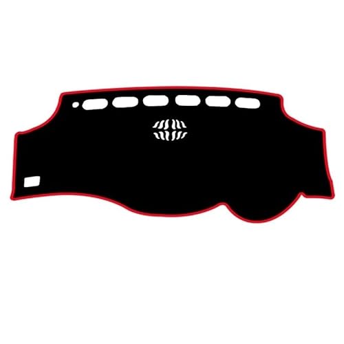 Armaturenbrett-Pad Dashmat Dashboard Abdeckung Matte Pad Sonnenblende Dash Board Teppich Auto Für Toy&ota Für Alphard Vellfire 2008 2009 2010 2011-2017(Right Hand Drive,Red Edge) von QGBUSQ