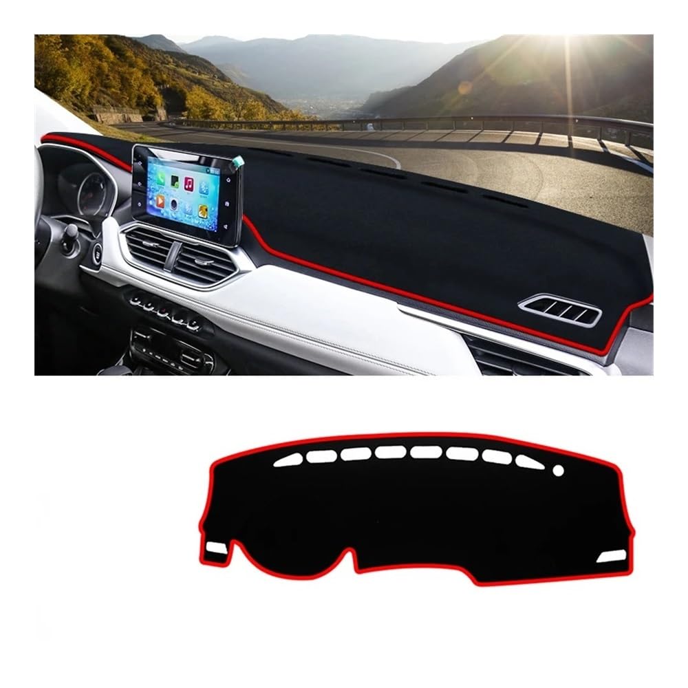 Armaturenbrett-Pad Für Chevr&olet Für Captiva 2019 2020 2021 2022 2023 Auto Dashboard Abdeckung Dash Matte Sonnenschutz Nicht-slip Pad(A Red Side) von QGBUSQ