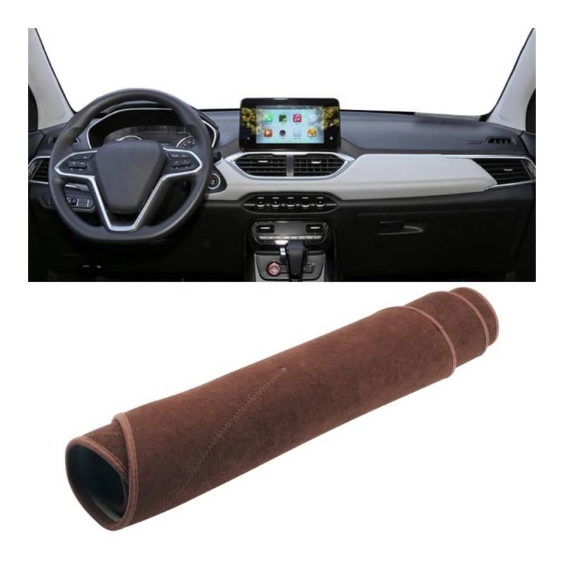 Armaturenbrett-Pad Für Chevr&olet Für Captiva 2019 2020 2021 2022 2023 Auto Dashboard Abdeckung Dash Matte Sonnenschutz Nicht-slip Pad(B Brown) von QGBUSQ