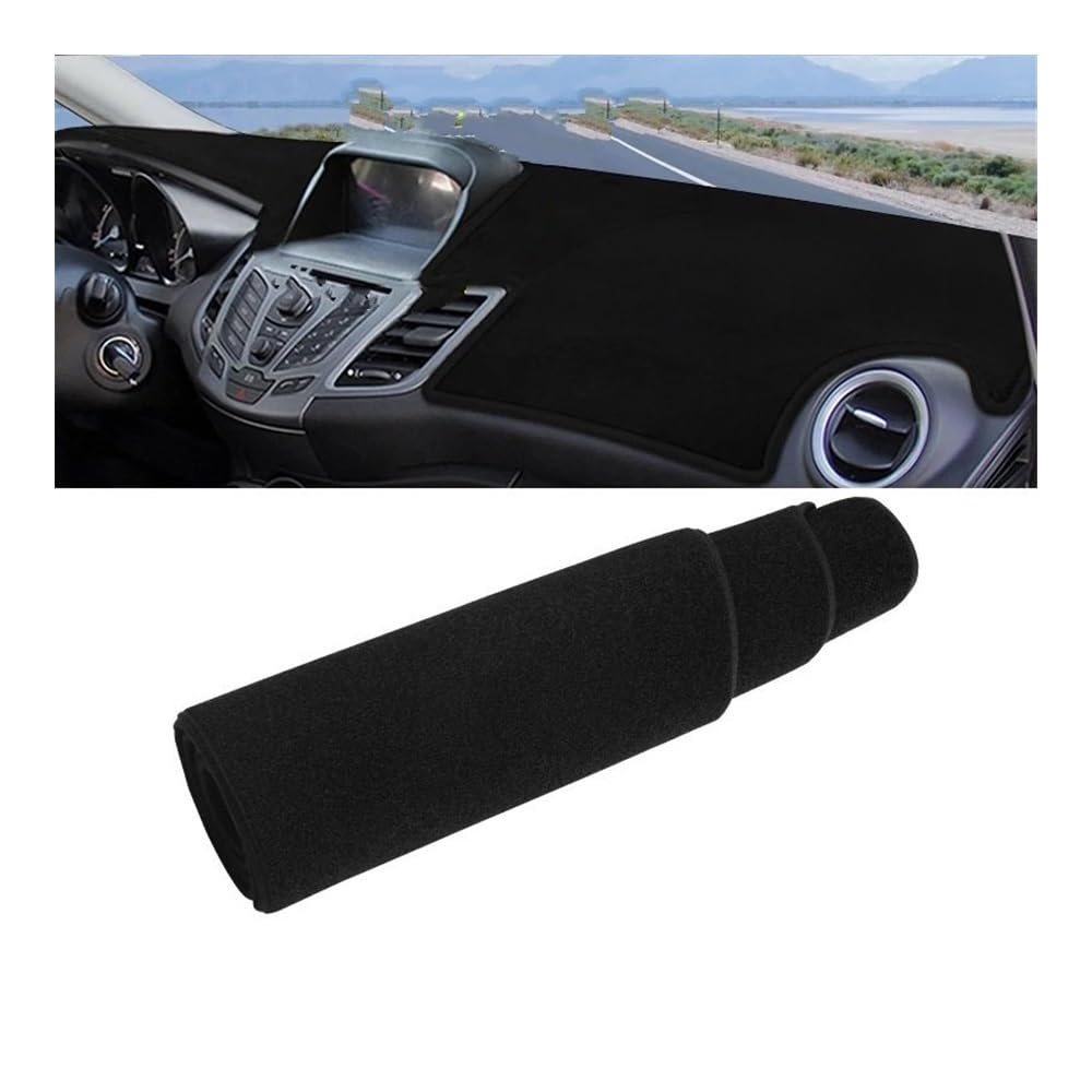 Armaturenbrett-Pad Für For&d Für Fiesta MK7 2008 2009 2010 2011 2012 2013 2014 2015 2016 Auto Dashboard Abdeckung Dash Matte Sonnenschutz Nicht-slip Pad(With GPS Black sid) von QGBUSQ