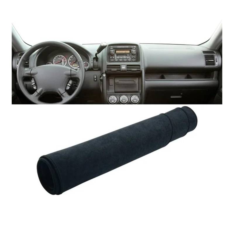 Armaturenbrett-Pad Für Hon┐da Für CR-V II MK2 2002 2003 2004 2005 2006 Auto-Armaturenbrett-Abdeckung Armaturenbrett-Matte Sonnenschutz Rutschfeste Unterlage Innenraum(B Black) von QGBUSQ
