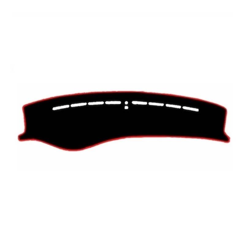 Armaturenbrett-Pad Für Hyun&dai Für Sonata Für Sonica EF 1998 1999 2000 2001 2002 2003 2004 2005 Dashboard Abdeckung Pad Matte Dash Sonnenschutzdach Teppich Auto(RHD,Black(Red Edge)) von QGBUSQ