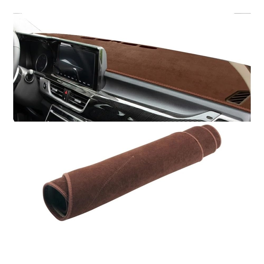 Armaturenbrett-Pad Für Kia Für Seltos SP2 KX3 2020 2021 2022 2023 2024 Auto Dashboard Abdeckung Dash Matte Sonnenschutz Vermeiden Licht Nicht-slip Pad(LHD Brown) von QGBUSQ