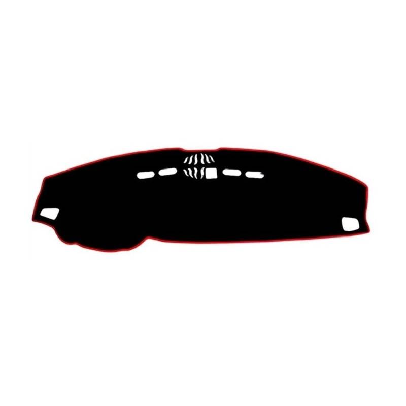 Armaturenbrett-Pad Für Land Rover Für Discovery 3 4 LR3 LR4 L319 2006-2016 2009 2010 2011 Armaturenbrettabdeckung Matte Dash Sonnenschutzdach Teppich Schützen(RHD,Black(Red Edge)) von QGBUSQ