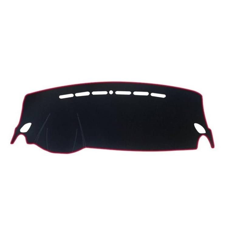 Armaturenbrett-Pad Für MG Für ZS EV 2017 2018 2019 2020 2021 2022 Auto-Armaturenbrett-Abdeckung, Armaturenbrett-Matte Sonnenschutz Instrumententisch Rutschfeste Unterlage(A Red Side RHD) von QGBUSQ