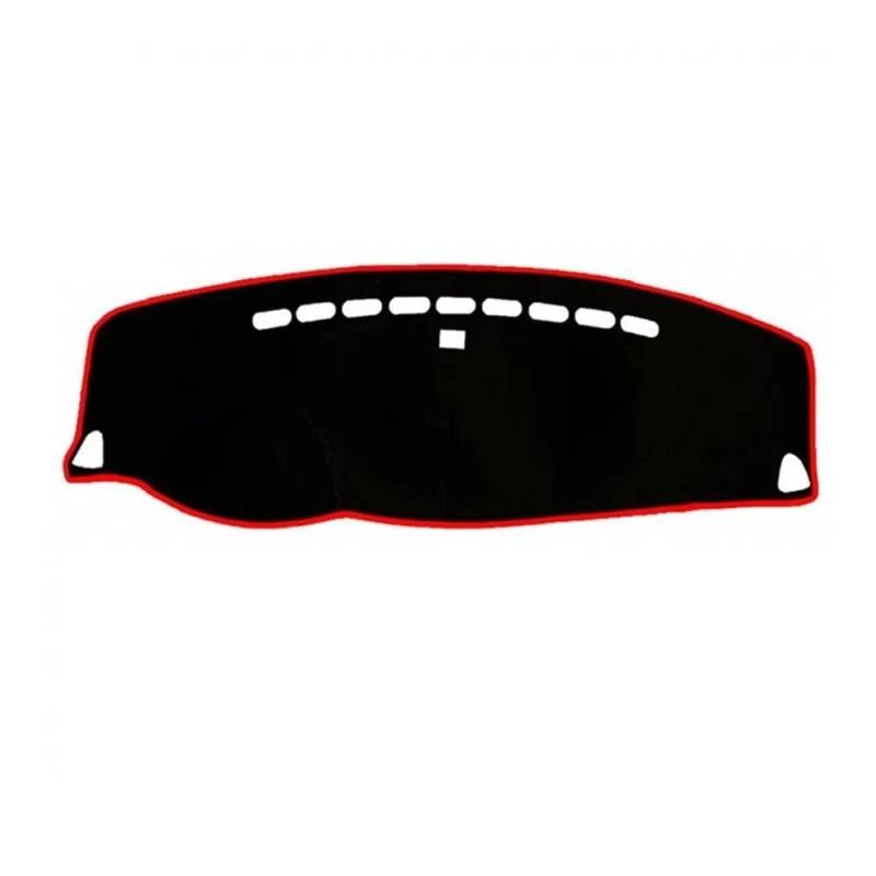 Armaturenbrett-Pad Für Mitsub&ishi Für Outlander 2006 2007 2008 2009 2010 2011 2012 2013 Auto Dashboard Abdeckung Dashmat Matte Pad Innen Sonnenschutzdach Teppich(LHD,Black(Red Edge)) von QGBUSQ