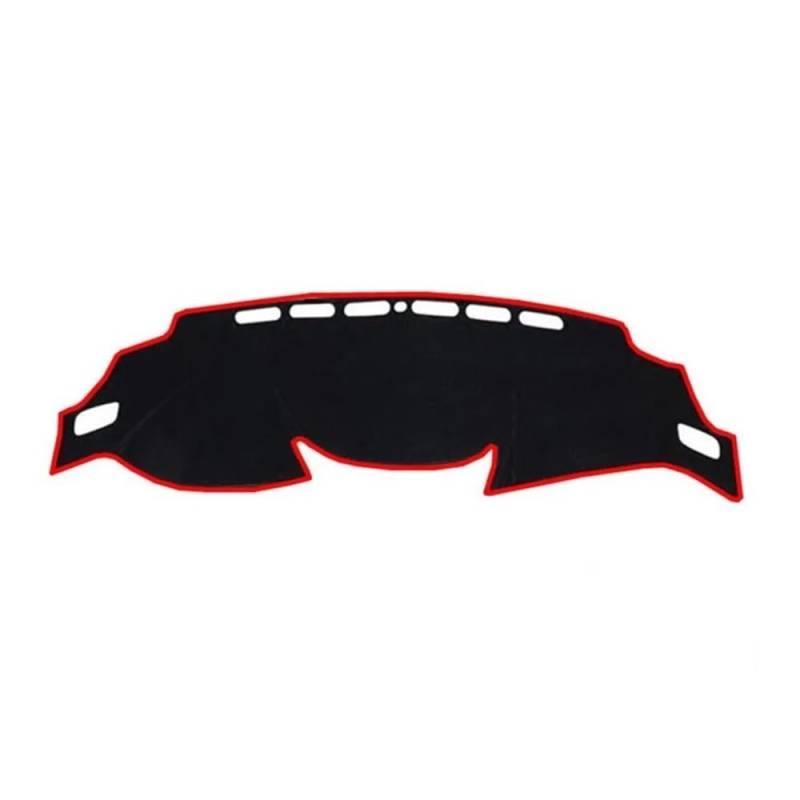 Armaturenbrett-Pad Für N&issan Für Qashqai J11 2016 2017 2018 2019 2020 2021 Auto Dashmat Dashboard Abdeckung Matte Instrument Sonnenschutzdach Teppich Teppich(RHD,Black(Red Edge)) von QGBUSQ