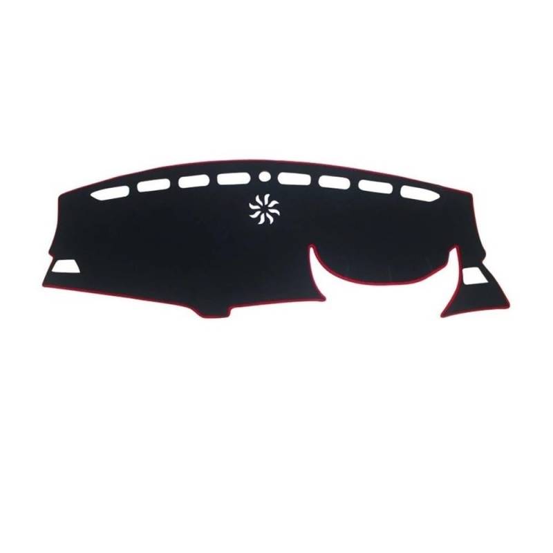 Armaturenbrett-Pad Für Peuge&ot 3008 5008 GT Hybrid 2016 2017 2018 2019 2020 2021 2022 2023 Auto Dashboard Abdeckung Instrument Plattform Matten(RHD Red Side) von QGBUSQ