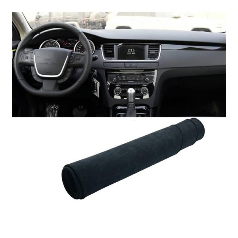 Armaturenbrett-Pad Für Peuge&ot Für 508SW GT Line 2010 2011 2012 2013 2014 2015 2016 2017 2018 Armaturenbrett-Abdeckung Armaturenbrettmatte(B No HUD Black) von QGBUSQ