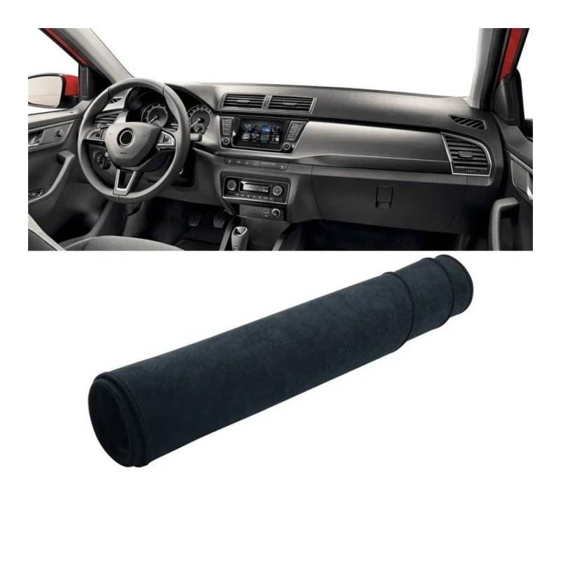 Armaturenbrett-Pad Für Sko&da Für Fabia 3 MK3 NJ 2015 2016 2017 2018 2019 2020 Auto-Armaturenbrett-Abdeckung Armaturenbrettmatte Sonnenschutz Rutschfeste Unterlage(B LHD Black) von QGBUSQ