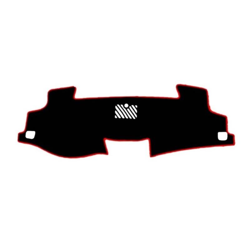 Armaturenbrett-Pad Für Toy&ota Für Camry Für XV50 2012 2013 2014 2015 2016 2017 Auto Styling Dashboard Abdeckung Matte Dash Sonnenschutzdach Instrument Teppich(LHD,Black(Red Edge)) von QGBUSQ